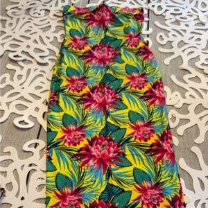 Floral Tropical Print Skirt